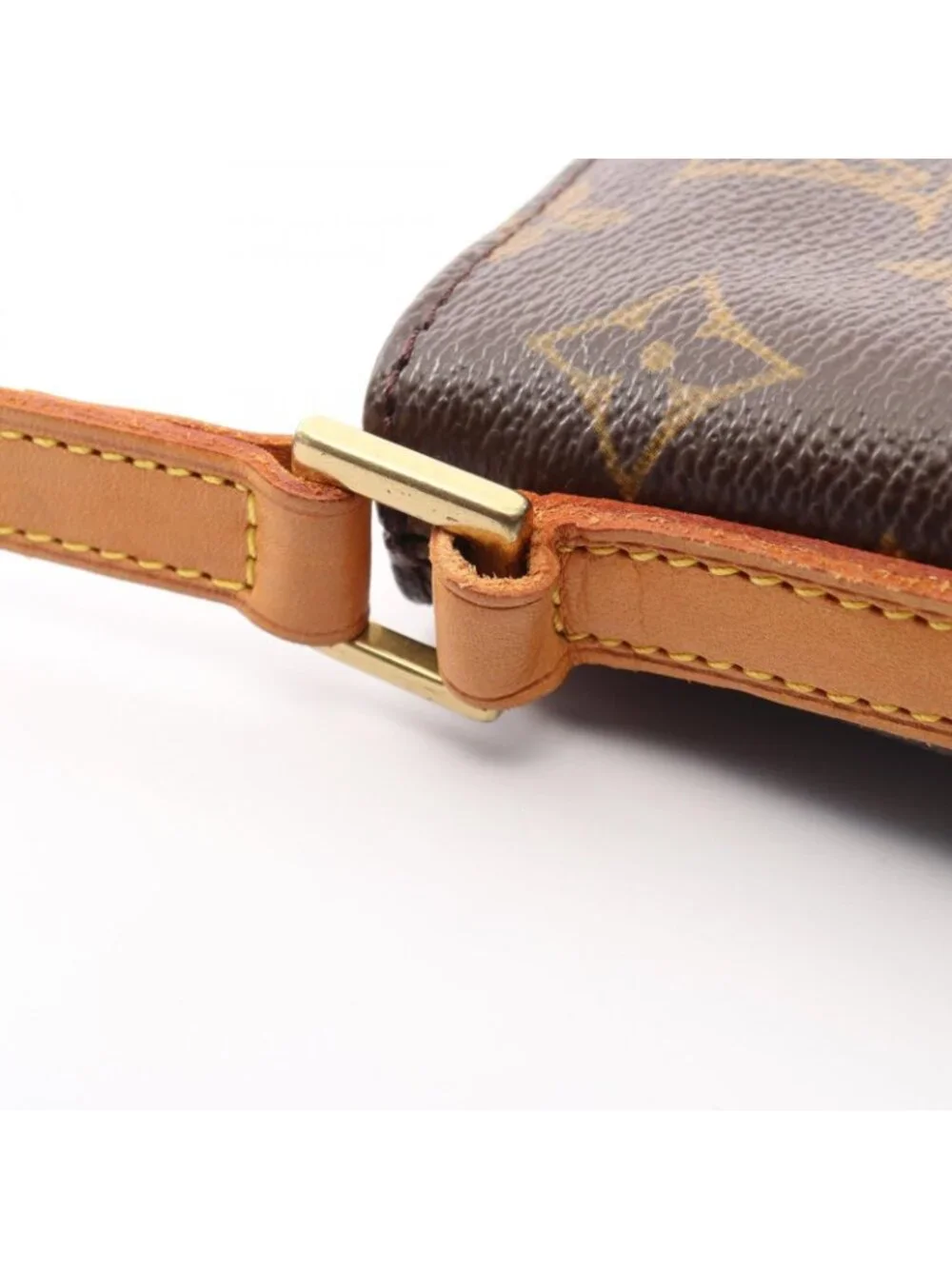 Louis Vuitton Shoulder Bag Trotteur Canvas Leather